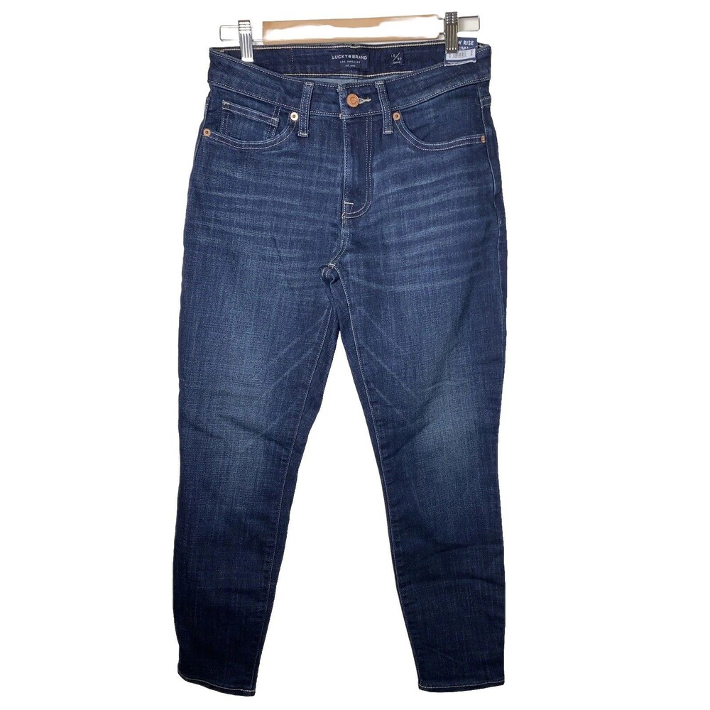 Lucky Brand Lolita Blue Dark Wash Low-Rise Skinny Ankle Denim Jeans Women' 30/10